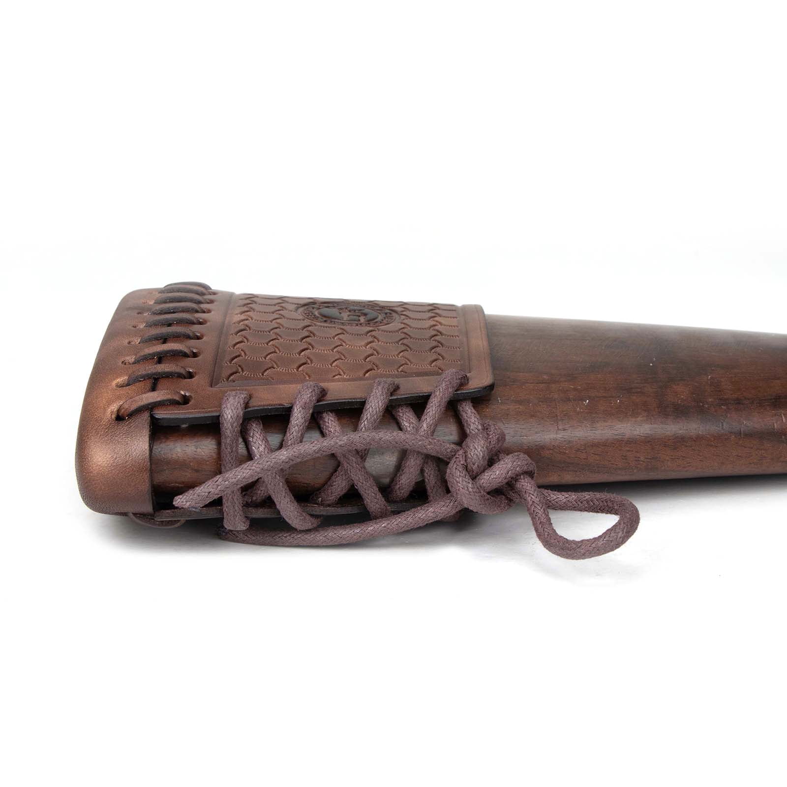 TOURBON Leather Recoil Pads for Hunting , Cheek Rest Riser -Brown