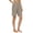 Khaki, variant on Women's Bermuda Long Shorts with Pockets High Waisted Stretch Knee Length Shorts for Women for Women Walking Workout Casual Summer Golf Shorts Migroa Beige L