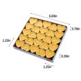 thumbnail image 3 of YiBai 50 Pcs Tobacco- Candle Floating Tea Lights Wedding Party Candle Small Votive Candles Mini Candles Round Candles Tea Light for Wedding Romantic Paraffin, Yellow(M), 3 of 8