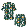 thumbnail image 5 of Lsque Lgbt Penguin Women's Short-Sleeved Pajama Set - 2 Piece Soft and Lightweight Sleepwear Set-X-Large, 5 of 9