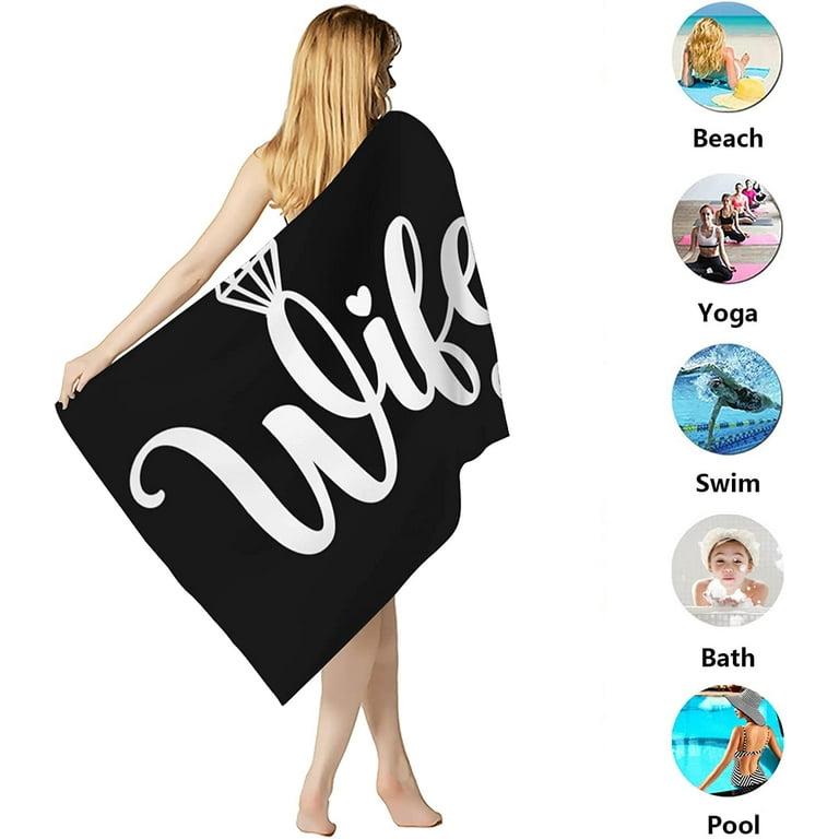 Feelacle Cheetah Print Beach Towel – Sand-Free, Super Absorbent, Quick-Dry – Large Towel For Pool, Beach, Travel