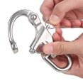 thumbnail image 4 of Climbing Snap Hook, Small And Compact 316 Stainless Steel Mountaineering Shackle, Lightweight Climbing For Outdoor, 4 of 8