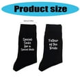 thumbnail image 3 of Novelty Wedding Gift Father of the Bride Black Socks Dad Funny Wedding Gift from Daughter Special Walk Socks, 3 of 8