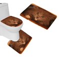 thumbnail image 1 of ABPHQTO Gatito Gato Peludo Escondido Juego de alfombras de baño de 3 piezas Alfombra de baño Alfombra de contorno y tapa de inodoro ABPHQTO Cont-CHAPPLE-14718, 1 of 2