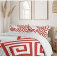 thumbnail image 5 of Ambesonne Oriental Duvet Cover Set, Chinese Abstract Artwork, 2-Calking, White Red, 5 of 6