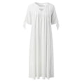 thumbnail image 6 of Sngxgn Women's Sequin Dress V-Neck Ruched Bodycon Party Dresses(White,L), 6 of 9