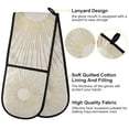 thumbnail image 2 of Yayeee Double Oven Mitt Kitchen Heat Resistant Baking 35" x7" Quilted Glove, Sunshine, 2 of 6
