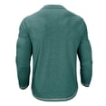 thumbnail image 6 of FRSASU Mens Henley Shirts Long Sleeve Color Block T Shirt Casual Vintage Tee Button Pullover Shirts Tops Green, 6 of 6