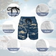 thumbnail image 6 of Uourmeti Chinese Style Print Boy's Summer Beach Outfits Quick Dry Button Down Tropical Shirt Blouse and Shorts Set 2026 Hawaiian Outfit for Kids Size 4 Year, 6 of 7