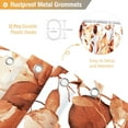 thumbnail image 5 of Orange Eucalyptus Shower Curtain - Watercolor Plant Leaves Floral Fabric Shower Curtain Set with Plastic Hooks, Water Resistant, Natural Botanical Spring Cloth Shower Curtains for Bathroom, 72x72, 5 of 6