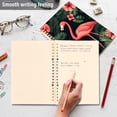 thumbnail image 4 of FORMRS 1-Subject Spiral Notebook 8" x 5" College Ruled 60 Refillable Sheet A5 Hard Cover, 2 Pack, Red Flamingo Pattern, 4 of 7