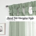 thumbnail image 2 of Quality Home Sheer Faux Linen Twist Tab Curtains, 2 of 4