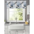 thumbnail image 3 of Curtain Valance for Windows,Coastal Beach White Pelican Kitchen Valances Rod Pocket Short Curtains,Ocean Wave Seaside Bird Window Treatment Panel for Bedroom Bathroom 60x18in, 3 of 9
