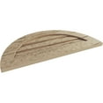 thumbnail image 5 of Ekena Millwork 24"W x 12"H Timberthane Riverwood Half Round Faux Wood Non-Functional Gable Vent, Primed Tan, 5 of 5