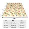 thumbnail image 3 of Salouo Cartoon Shiba Inu Dog Print Bed Blankets,Flannel Blanket Comfortable Air Conditioning Blanket Lightweight Blanket for Sofa Bed Travel & Couch -80"x60", 3 of 8
