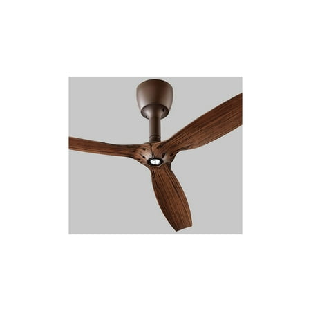 

Walnut Tone in Finished Oiled Bronze Fan Blades 9 Wide Wood Material Light Fixture