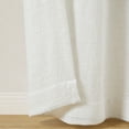 thumbnail image 4 of Better Homes & Gardens Woven Slub Rod Pocket Light Filtering Curtain Panel, 1-Piece, White, 52" W x 84" L, 4 of 5