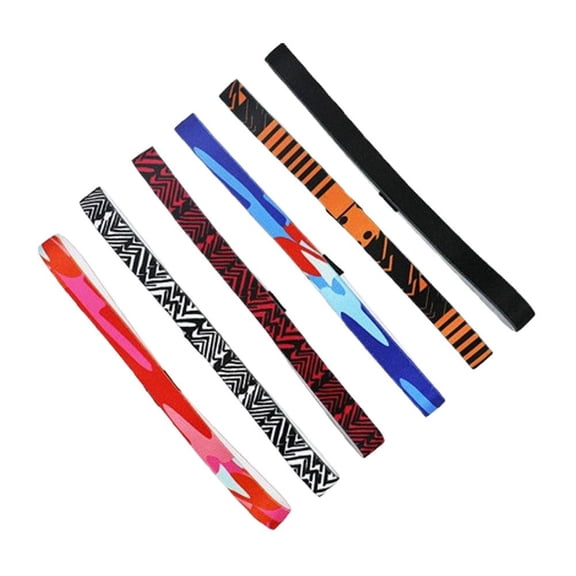 Elastic Sports Yoga Gym Anti Slip Thin Headband Rubber Hair Band Headwrapღ