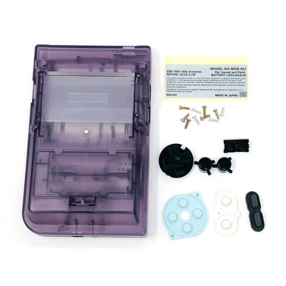 Pocket Housing Shell Case Screen Atomic Monitor Cover Protector for GBP for Game Boy Pocket Purple Repair Parts TAPDRA Spare Part