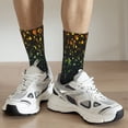 thumbnail image 6 of Fuzoiu Luxury golden sparkle Print Athletic Crew Socks for Men & Women,Casual Crew Socks,Above Ankle Crew Socks for Business, Casual, 6 of 6