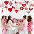 thumbnail image 2 of TheFound Valentine's Day Hanging Swirl Decorations Holiday Party Decor Set Spiral Ceiling Streamers for Indoor Outdoor Party, 2 of 6