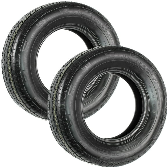 eCustomrim 2-Pack ST205/75R15 Steel Belted Radial Trailer Tire Load Range D 2150#
