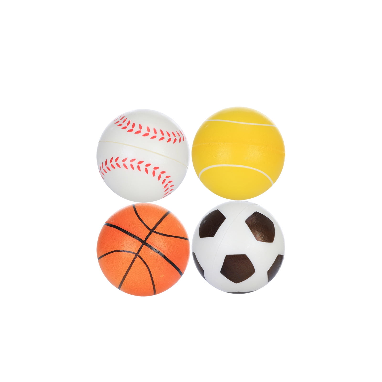 4X Sports Goods Set 3 Inflatable Mini Bouncy Basketball Sports Ball 1 Inflator 