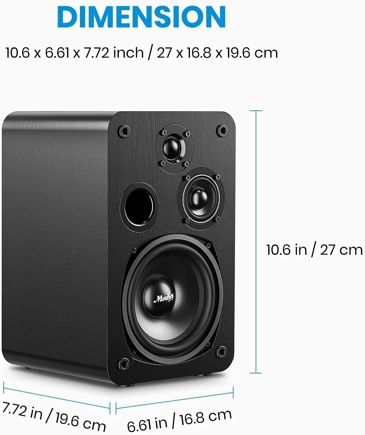 HiFi & Home Audio Bookshelf Speakers Speakers Pair M203 Moukey peak
