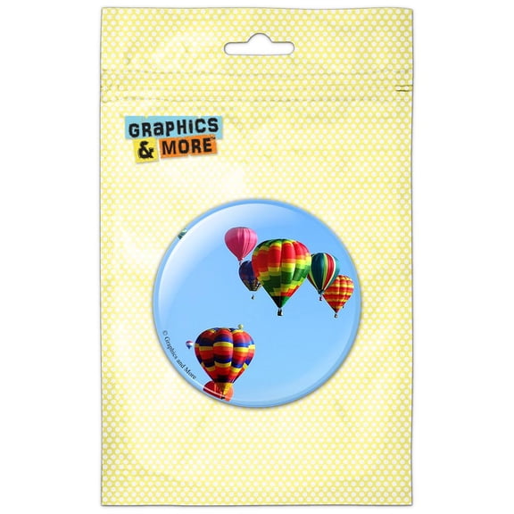 Hot Air Balloons Pinback Button Pin Badge