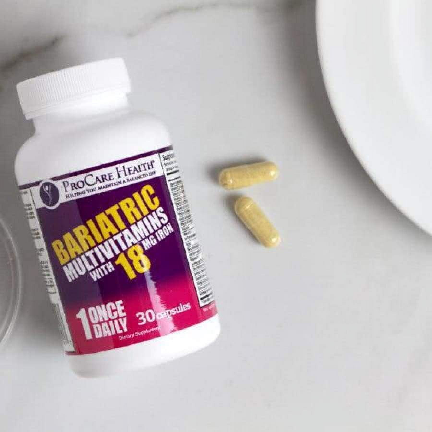 ProCare Health "1 per Day!" Bariatric Multivitamin Capsule with 18mg Iron Size: 60 Day Supply