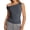 Dark Gray, variant on Women'S Off the Shoulder Crop Top Sleeveless Stretchy Bodycon Tank Y2K Sling T-Shirt for Summer Red S