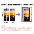 thumbnail image 4 of Self Adhesive Fridge Door Mural Sticker, Peel and Stick Removable Refrigerator Wrap Decal for Kitchen Decor, 30.3"x78.7", 4 of 6