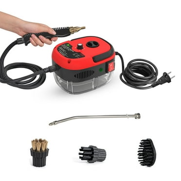 Jinyi 2500W High Temp Pressurized Steam Cleaner Machine Kitchen Portable Handheld-Red