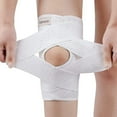 thumbnail image 1 of Orthèse de Genou avec Stabilisateurs Latéraux pour Déchirure Ménisque Douleur au Genou Arthrite Récupération, Support de Genou Respirant et Ajustable-Blanc, 1 of 5