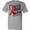AC-Heather Grey, variant on Inktastic Never Stop Fighting Stroke Awareness Red Ribbon T-Shirt