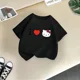 thumbnail image 4 of Camiseta de verano de Hello Kitty para niños y niñas, camiseta creativa con estampado informal de calle, moda Y2K, cuello redondo, camiseta de dibujos animados para bebés y niños, 4 of 5