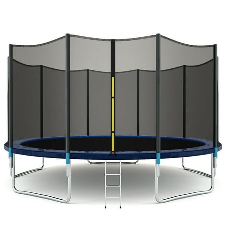 Gymax 15 FT Trampoline Combo Bounce Jump Safety Enclosure