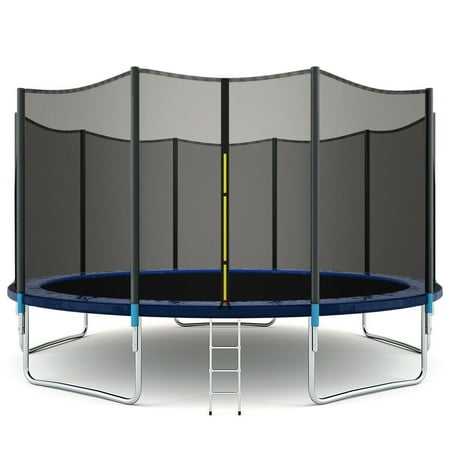 Gymax 15 FT Trampoline Combo Bounce Jump Safety Enclosure