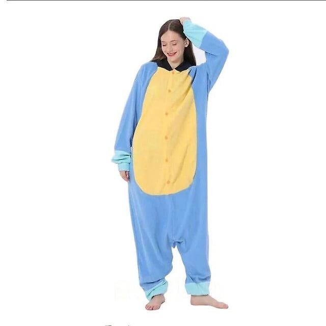 Adultos Halloween perro azul Cosplay ropa de casa disfraz de fiesta niños Onesie pijamas de dibujos animados niñas mujeres hombres Animal Kigurumi pijamas