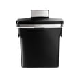 thumbnail image 2 of Bote de basura Simplehuman de acero negro, 10 l/2.6 galones, 10 l/2.6 galones, 2 of 8