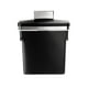 thumbnail image 2 of Bote de basura Simplehuman de acero negro, 10 l/2.6 galones, 10 l/2.6 galones, 2 of 8