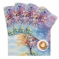 thumbnail image 2 of Impressionist Rainbow Tree with Daisies Placemats Set of 4,Wipeable Washable Table Mats for Dining Tables, Pastel Landscape Place Mats for Kitchen Event Party Tabletop Decor, 2 of 9