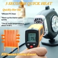thumbnail image 2 of Descongelador rápido del calentador del coche, descongelador del parabrisas de 150W 12V, ventilador del parabrisas automotriz enchufable con soporte de succión para todos los coches, 2 of 5