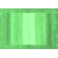 thumbnail image 1 of Ahgly Company Indoor Rectangle Abstract Emerald Green Modern Area Rugs, 2' x 5', 1 of 4