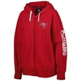 thumbnail image 2 of Women's MSX by Michael Strahan  Red Tampa Bay Buccaneers Emerson Lightweight Full-Zip Hoodie, 2 of 3