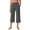 Dark Gray, variant on LOVZFMLL Women's Capri Pants with Pockets High Waist Sweatpants Summer Wide Leg Workout Cropped Yoga Pants for Casual Running Gym Black L