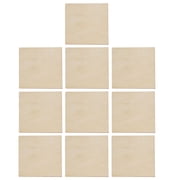 Raindrops 50 Pieces 2x2 Wood Squares for Crafting, Painting, and Projects