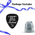 thumbnail image 4 of Husband Gifts from Wife Musician Gifts for Husband I Couldn't Pick A Better Husband Guitar Pick Wedding Gift for Husband Valentines Day Gifts for Guitar Player Husband Fathers Day Christmas Birthday, 4 of 4