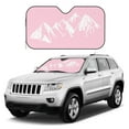 thumbnail image 3 of YFYANG Front Windshield Sun Shade, Pink Mountains Rocks Pattern Foldable Car Visor for Cars, Trucks, SUVs, Small, 3 of 9
