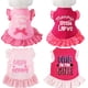 thumbnail image 1 of Camisa de vestir para perro de 4 piezas, falda para cachorro, lindo vestido para perro, ropa de verano para perros pequeños y gatos (ángel rosa, mediano (8-11 libras)) Shuxiu Wang 9024719203195, 1 of 5